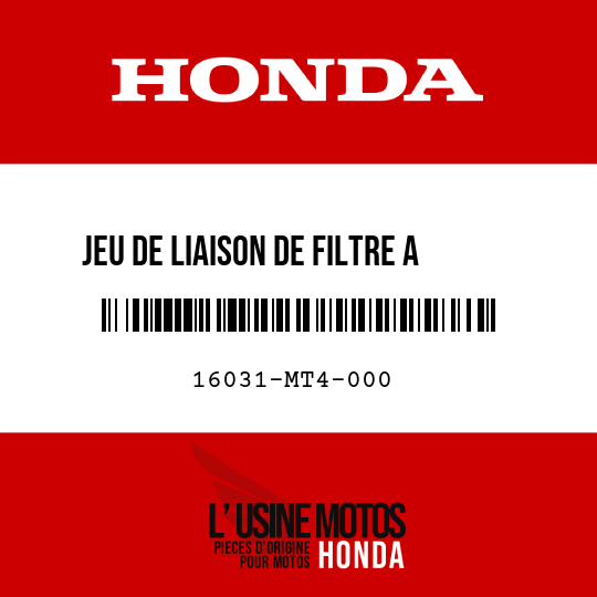 image de 16031-MT4-000 JEU DE LIAISON DE FILTRE A    CREPINE