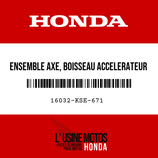 image de 16032-KSE-671 ENSEMBLE AXE, BOISSEAU ACCELERATEUR