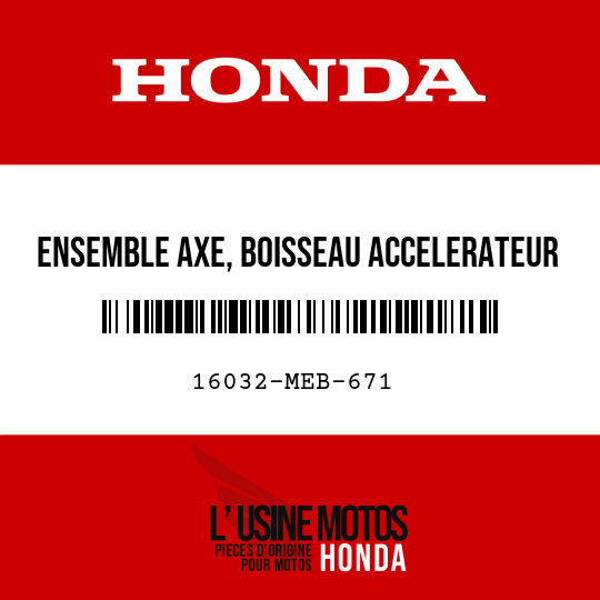 image de 16032-MEB-671 ENSEMBLE AXE, BOISSEAU ACCELERATEUR