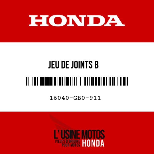 image de 16040-GB0-911 JEU DE JOINTS B