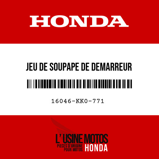 image de 16046-KK0-771 JEU DE SOUPAPE DE DEMARREUR