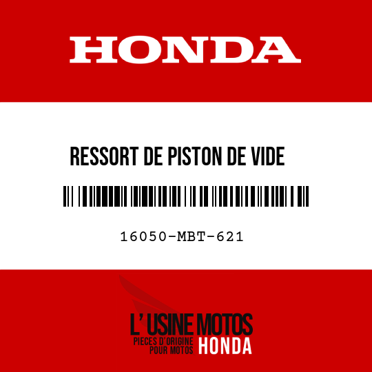 image de 16050-MBT-621 RESSORT DE PISTON DE VIDE