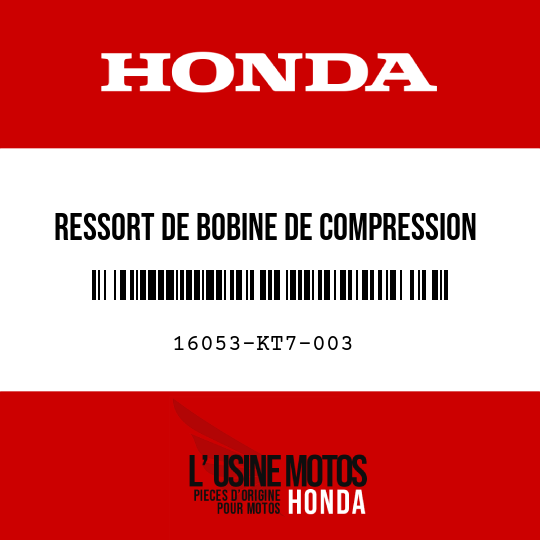 image de 16053-KT7-003 RESSORT DE BOBINE DE COMPRESSION