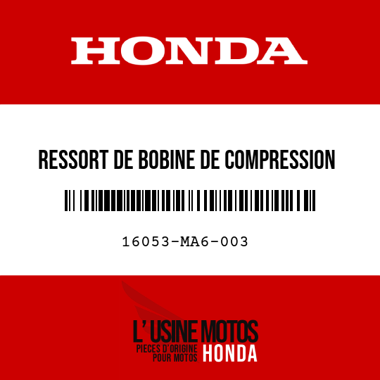 image de 16053-MA6-003 RESSORT DE BOBINE DE COMPRESSION