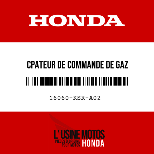 image de 16060-KSR-A02 CPATEUR DE COMMANDE DE GAZ