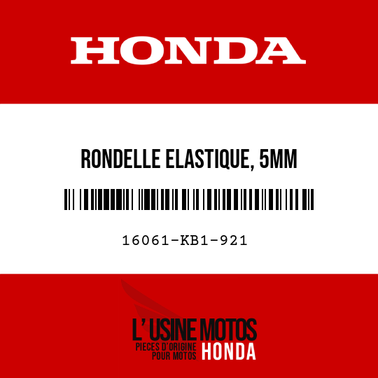 image de 16061-KB1-921 RONDELLE ELASTIQUE, 5MM