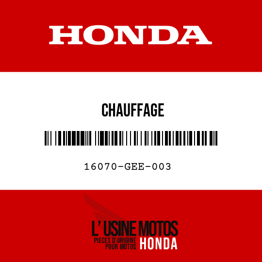 image de 16070-GEE-003 CHAUFFAGE