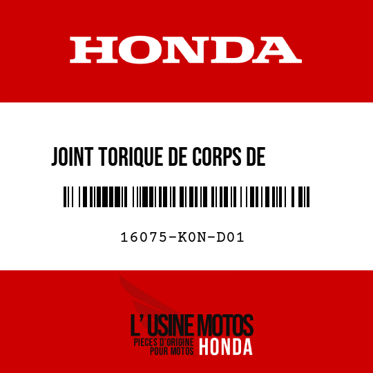 image de 16075-K0N-D01 JOINT TORIQUE DE CORPS DE     PAPILLON