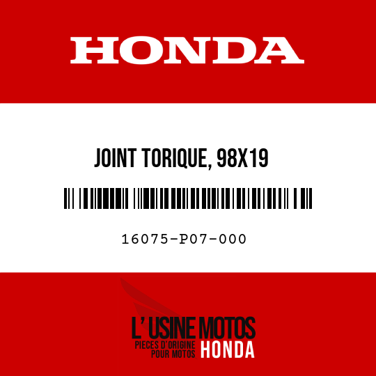 image de 16075-P07-000 JOINT TORIQUE, 98X19