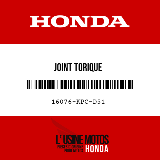image de 16076-KPC-D51 JOINT TORIQUE