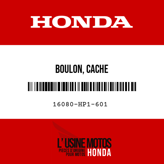 image de 16080-HP1-601 BOULON, CACHE