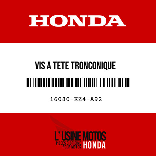 image de 16080-KZ4-A92 VIS A TETE TRONCONIQUE