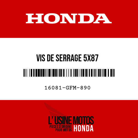 image de 16081-GFM-890 VIS DE SERRAGE 5X87