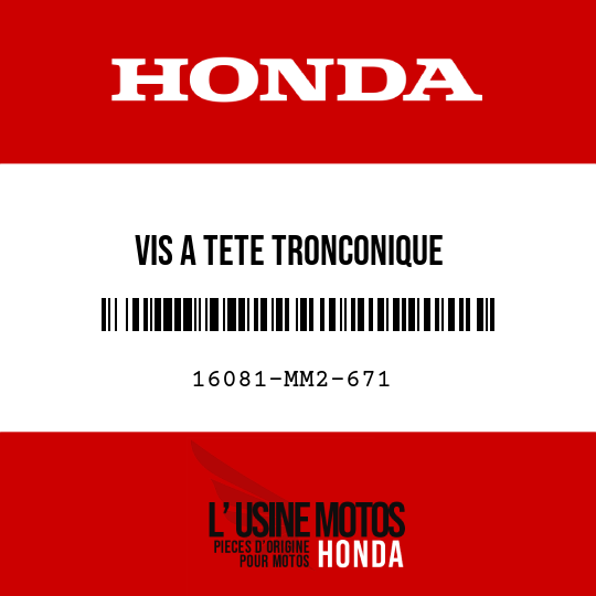 image de 16081-MM2-671 VIS A TETE TRONCONIQUE