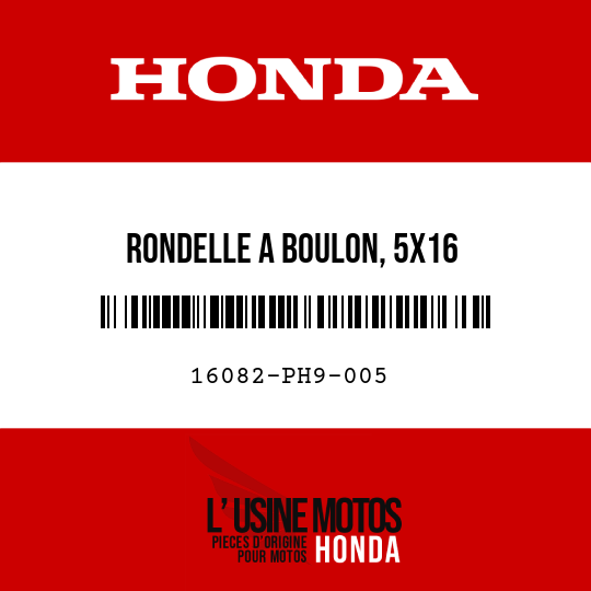 image de 16082-PH9-005 RONDELLE A BOULON, 5X16