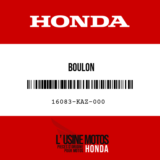 image de 16083-KAZ-000 BOULON