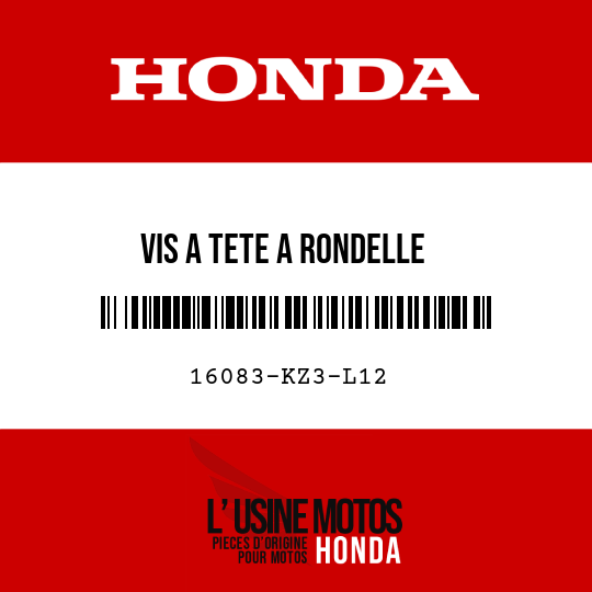 image de 16083-KZ3-L12 VIS A TETE A RONDELLE