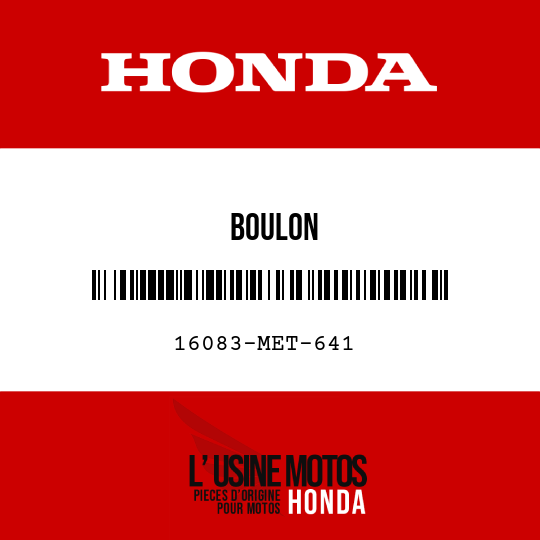 image de 16083-MET-641 BOULON