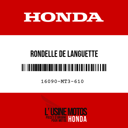 image de 16090-MT3-610 RONDELLE DE LANGUETTE