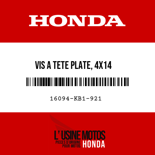 image de 16094-KB1-921 VIS A TETE PLATE, 4X14
