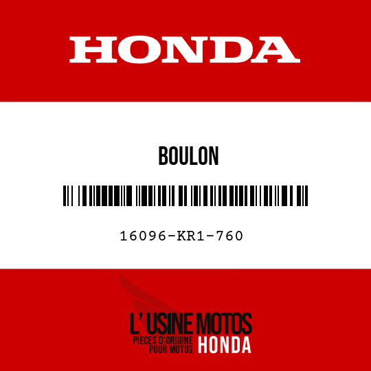 image de 16096-KR1-760 BOULON