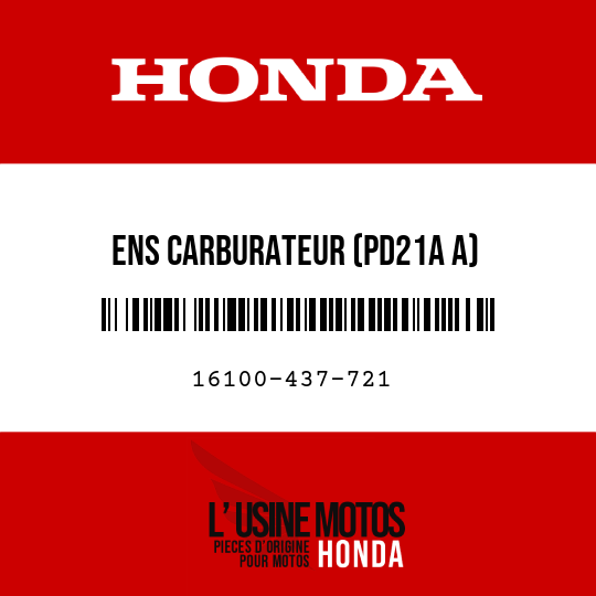 image de 16100-437-721 ENS CARBURATEUR (PD21A A)