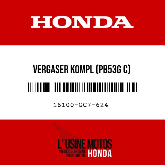 image de 16100-GC7-624 VERGASER KOMPL (PB53G C)