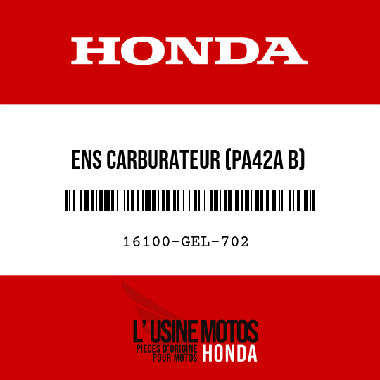 image de 16100-GEL-702 ENS CARBURATEUR (PA42A B)