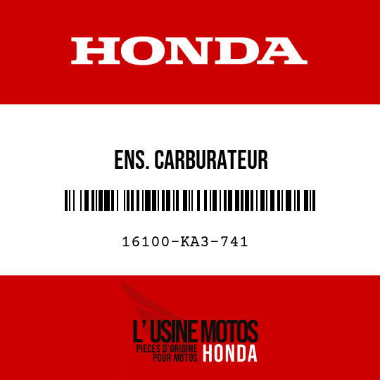 image de 16100-KA3-741 ENS. CARBURATEUR