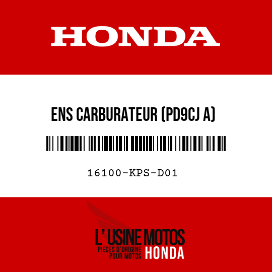 image de 16100-KPS-D01 ENS CARBURATEUR (PD9CJ A)