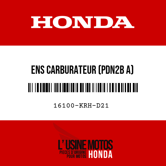 image de 16100-KRH-D21 ENS CARBURATEUR (PDN2B A)