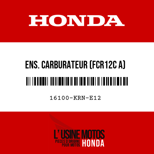 image de 16100-KRN-E12 ENS. CARBURATEUR (FCR12C A)