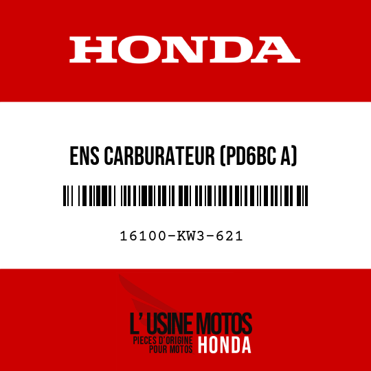 image de 16100-KW3-621 ENS CARBURATEUR (PD6BC A)