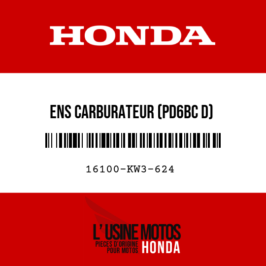 image de 16100-KW3-624 ENS CARBURATEUR (PD6BC D)