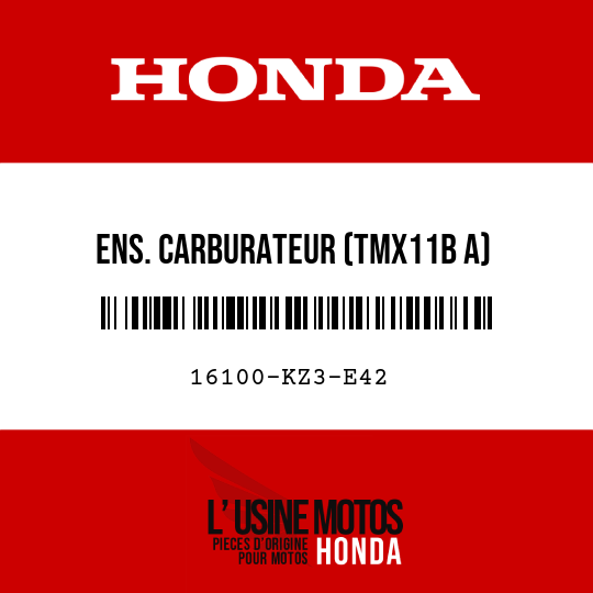 image de 16100-KZ3-E42 ENS. CARBURATEUR (TMX11B A)