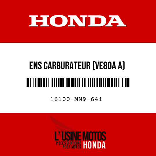 image de 16100-MN9-641 ENS CARBURATEUR (VE80A A)