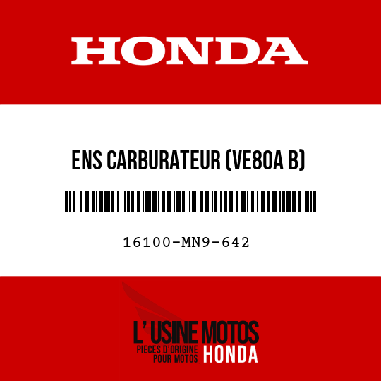 image de 16100-MN9-642 ENS CARBURATEUR (VE80A B)