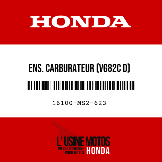 image de 16100-MS2-623 ENS. CARBURATEUR (VG82C D)