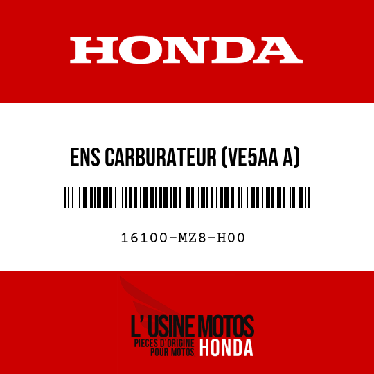 image de 16100-MZ8-H00 ENS CARBURATEUR (VE5AA A)