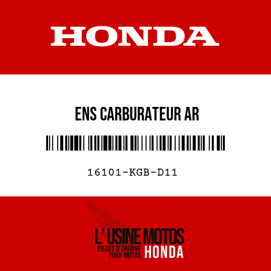 image de 16101-KGB-D11 ENS CARBURATEUR AR
