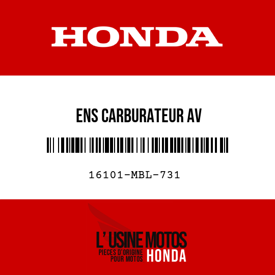 image de 16101-MBL-731 ENS CARBURATEUR AV