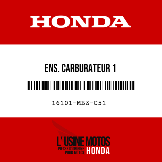 image de 16101-MBZ-C51 ENS. CARBURATEUR 1