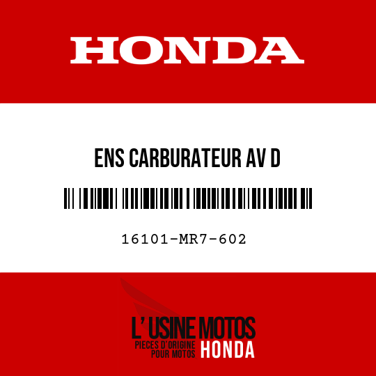 image de 16101-MR7-602 ENS CARBURATEUR AV D