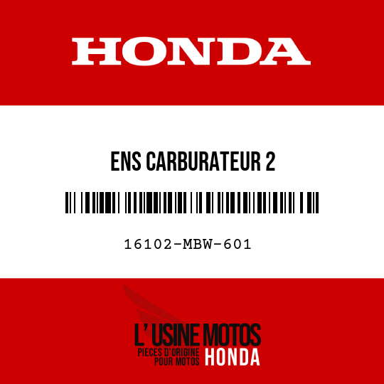 image de 16102-MBW-601 ENS CARBURATEUR 2