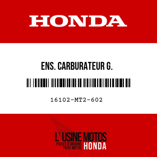 image de 16102-MT2-602 ENS. CARBURATEUR G.