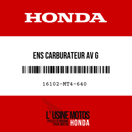 image de 16102-MT4-640 ENS CARBURATEUR AV G