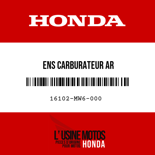 image de 16102-MW6-000 ENS CARBURATEUR AR