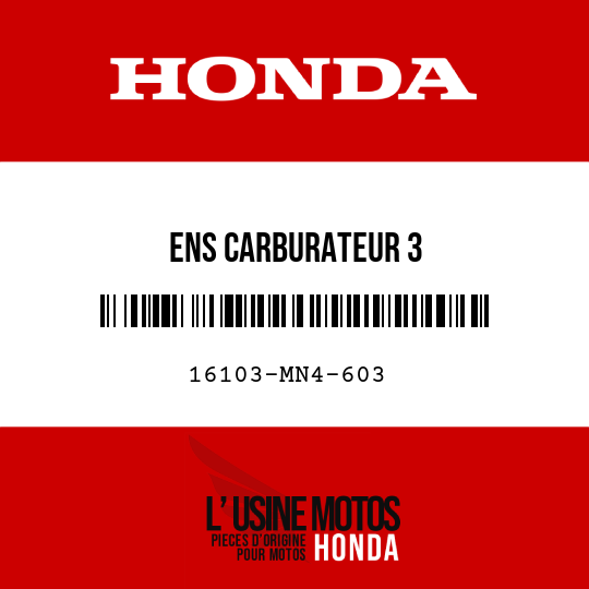 image de 16103-MN4-603 ENS CARBURATEUR 3