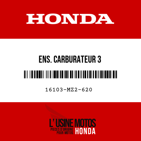 image de 16103-MZ2-620 ENS. CARBURATEUR 3