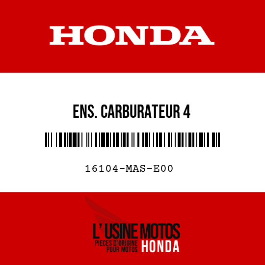 image de 16104-MAS-E00 ENS. CARBURATEUR 4